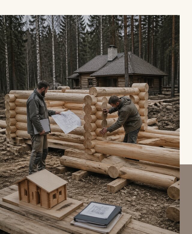 Проектирование и строительство домов из бревна в Сосновом Боре