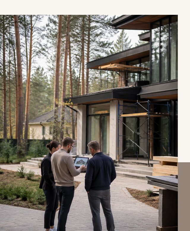 Проектирование и строительство загородных домов под ключ в Сосновом Боре
